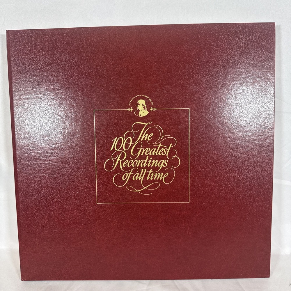 Franklin Mint 100 Greatest Recordings Berlioz Ansermet Red Vinyl LP Booklet Case